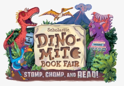 Dino Mite Large Logo - Scholastic Dino Mite Book Fair, HD Png Download, Transparent PNG