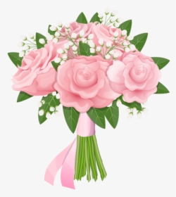 Buque De Rosa Cor De Rosa Png - Flower Bouquet Images Clipart, Transparent Png, Transparent PNG