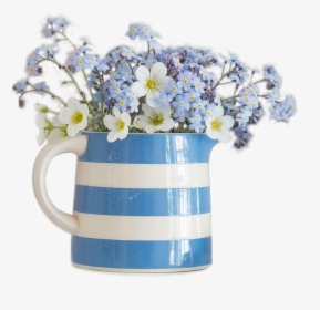 Vaso Azul Com Flor Azul - Immagini Buon Pomeriggio Il Lato In Fiore, HD Png Download, Transparent PNG
