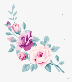 Heart And Flowers Clipart Divider, HD Png Download, Transparent PNG