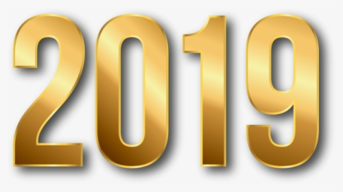 New Year 2019 Gold Png Image Free Download Searchpng - 2019 Gold Png, Transparent Png, Transparent PNG