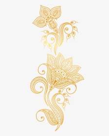 Plants Golden Atmosphere Flower Gold Euclidean Vector - Golden Vector Design Png, Transparent Png, Transparent PNG
