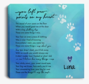 Dog Paw Prints On My Heart, HD Png Download, Transparent PNG