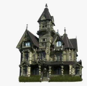 Haunted Manor Transparent Stickpng - Carson Mansion, Png Download, Transparent PNG