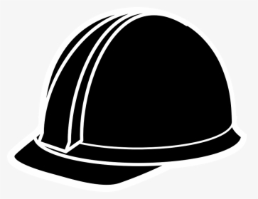 Hard-hat, Black, Construction, Helmet, Safety, Isolated - Hard Hat Clipart Black, HD Png Download, Transparent PNG