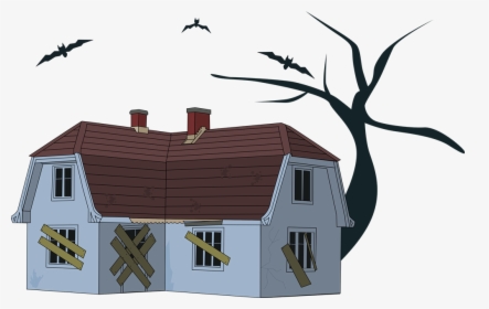 Transparent House Clipart Png - Abandoned House Clip Art, Png Download, Transparent PNG