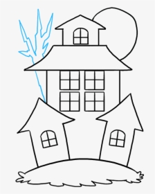 How To Draw Cartoon House - Draw A Cartoon House, HD Png Download ,  Transparent Png Image - PNGitem