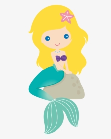 Girl Mermaid Clipart, HD Png Download, Transparent PNG