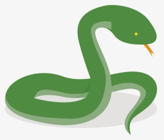 Smooth Green Snake Clipart Pear - Vector Snake, HD Png Download, Transparent PNG
