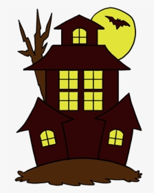 How To Draw Haunted House - Haunted House Drawing Easy, HD Png Download, Transparent PNG