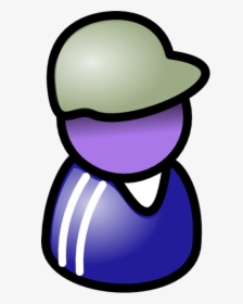 User Icon Male Man Wearing Football Hat - Clipart Person Baseball Cap, HD Png Download, Transparent PNG