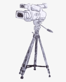 Video Camera - Video Camera Sketch Png, Transparent Png, Transparent PNG