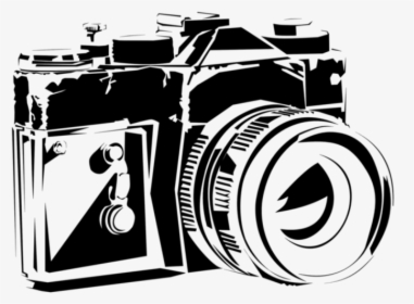 #ftestickers #sketch #stencil #camera #blackandwhite - Camera Stencil, HD Png Download, Transparent PNG