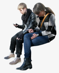 People Sitting On Bench Png, Transparent Png, Transparent PNG
