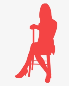 Sitting Cross Legged Woman Chair, HD Png Download, Transparent PNG