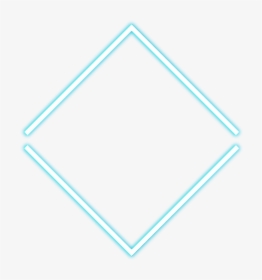 ⬜ #square #lines #geometry #neon #glow #light #minimalism - Triangle, HD Png Download, Transparent PNG