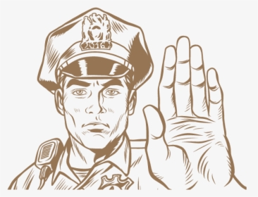Cartoon Bigstock Police Officer, HD Png Download, Transparent PNG