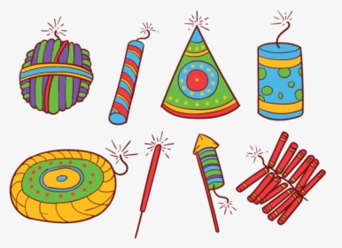 Diwali Fire Crackers Iconos Vectoriales - Diwali Crackers Images For Drawing, HD Png Download, Transparent PNG