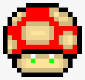 Transparent Mario Mushroom Png - Super Mario Pixel Art, Png Download, Transparent PNG