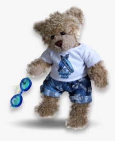 Blue Surf Shorts Outfit & Goggles - Teddy Bear, HD Png Download, Transparent PNG