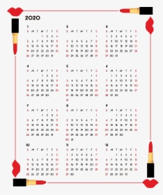 Calendar 2020 Download Free Png - Calendar 2020 Free Printable, Transparent Png, Transparent PNG