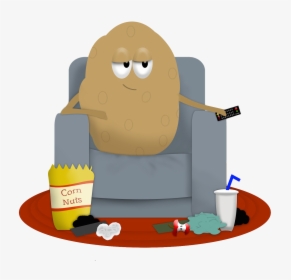 Couch Potato Clipart , Png Download - Couch Potato Png, Transparent Png, Transparent PNG