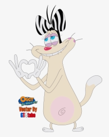 Oggy And Cockroach Olivia, HD Png Download, Transparent PNG