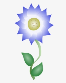 Blue Flower - Blue Flower Clip Art, HD Png Download, Transparent PNG