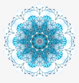 Blue,turquoise,flower - Circle, HD Png Download, Transparent PNG