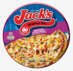 Jack S Original Thin Crust Mexican Style Frozen Pizza - Jack's Frozen Pizza, HD Png Download, Transparent PNG