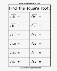 Easy Square Root Questions , Png Download - Easy Square Root Questions, Transparent Png, Transparent PNG