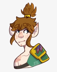 Link May Not Have Nipples But Trinket Does - Cartoon, HD Png Download, Transparent PNG