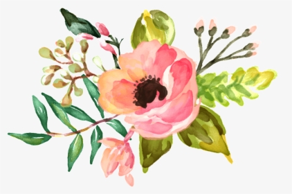 Transparent Watercolor Bouquet Png - Botanique Png, Png Download, Transparent PNG