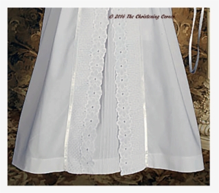 Lace & Pintuck Split Panel Christening Gown - Tablecloth, HD Png Download, Transparent PNG
