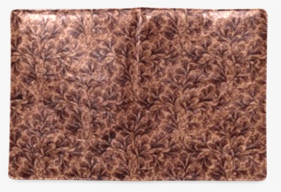 Vintage Floral Lace Leaf Coffee Brown Custom Notebook - Leather, HD Png Download, Transparent PNG