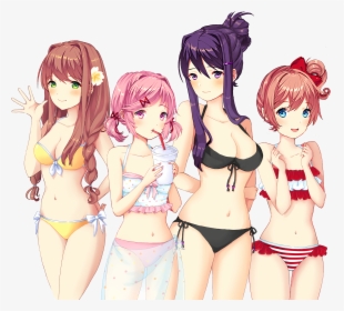 Doki Doki Literature Club Beach, HD Png Download, Transparent PNG