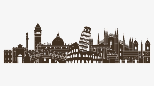 Italy Vector Graphics Skyline Royalty-free Silhouette - Italy Skyline Illustration, HD Png Download, Transparent PNG