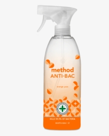 Method Anti-bac Cleaner Orange Yuzu 828ml Front Orange - Method Antibac, HD Png Download, Transparent PNG