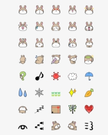 Line Emoji Usagi, HD Png Download, Transparent PNG