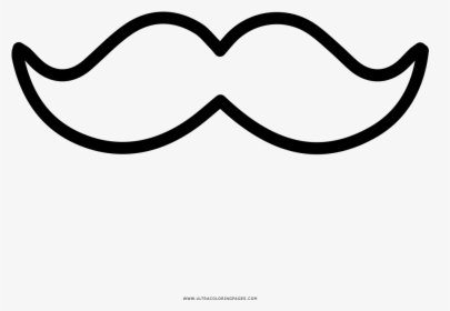 Mustache Coloring Page, HD Png Download, Transparent PNG