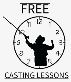 Free Fly Fishing Casting Lessons Dubois Wyoming - Wall Clock, HD Png Download, Transparent PNG