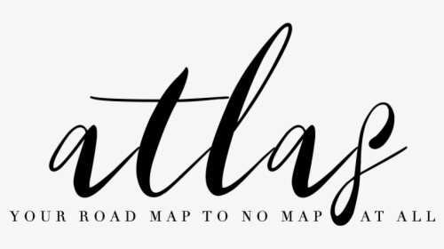 Atlas Logo Black Sans Compass - Calligraphy, HD Png Download, Transparent PNG