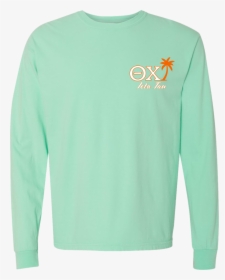 Theta Chi Spring 18 Ls Mint Front - Long-sleeved T-shirt, HD Png Download, Transparent PNG