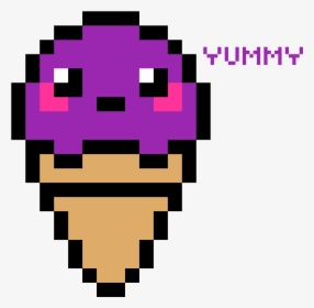 Cute Ice Cream - Easy Cute Pixel Art, HD Png Download, Transparent PNG