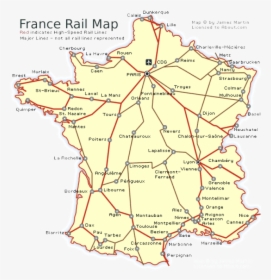 France Rail Route Map, HD Png Download, Transparent PNG
