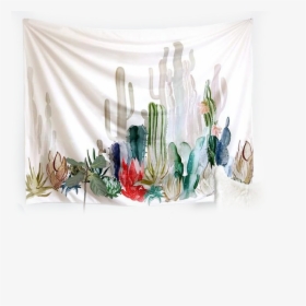 Pastel Cactus Wall Tapestry, HD Png Download, Transparent PNG