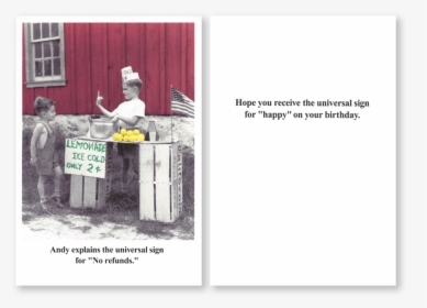 Capturing The Shoebox Brand Voice Often Means Going - Lemonade Stand 1940s, HD Png Download, Transparent PNG