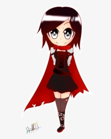 Rwby Chibi Ruby Rose Time Skip Ver And Next To My Line - Cartoon, HD Png Download, Transparent PNG