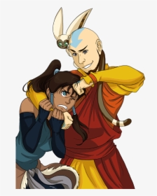 Aang And Korra Fanart, HD Png Download, Transparent PNG