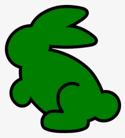 Dark Green Bunny Svg Clip Arts - Green Bunny Clipart, HD Png Download, Transparent PNG